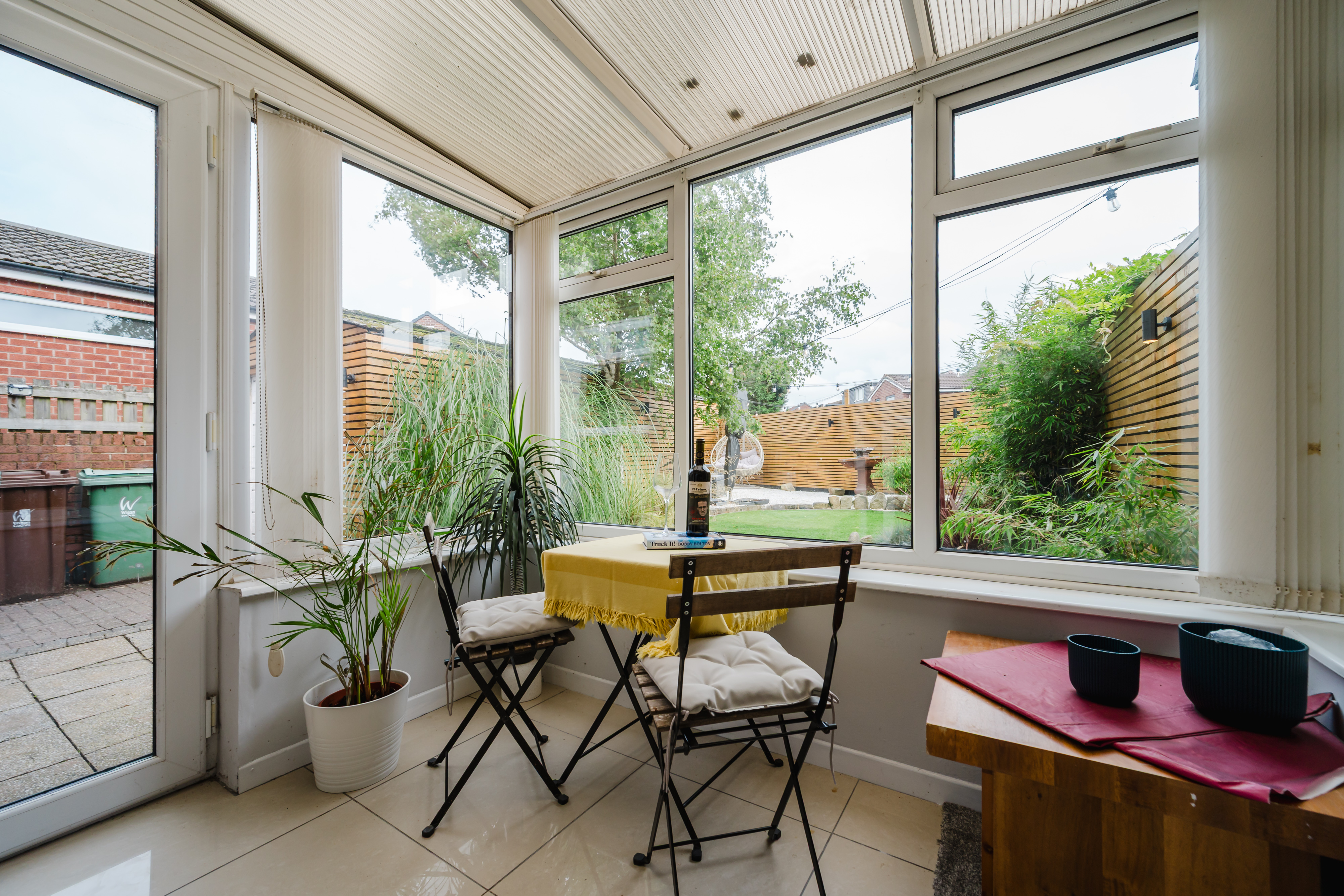 Hulton House conservatory with garden views