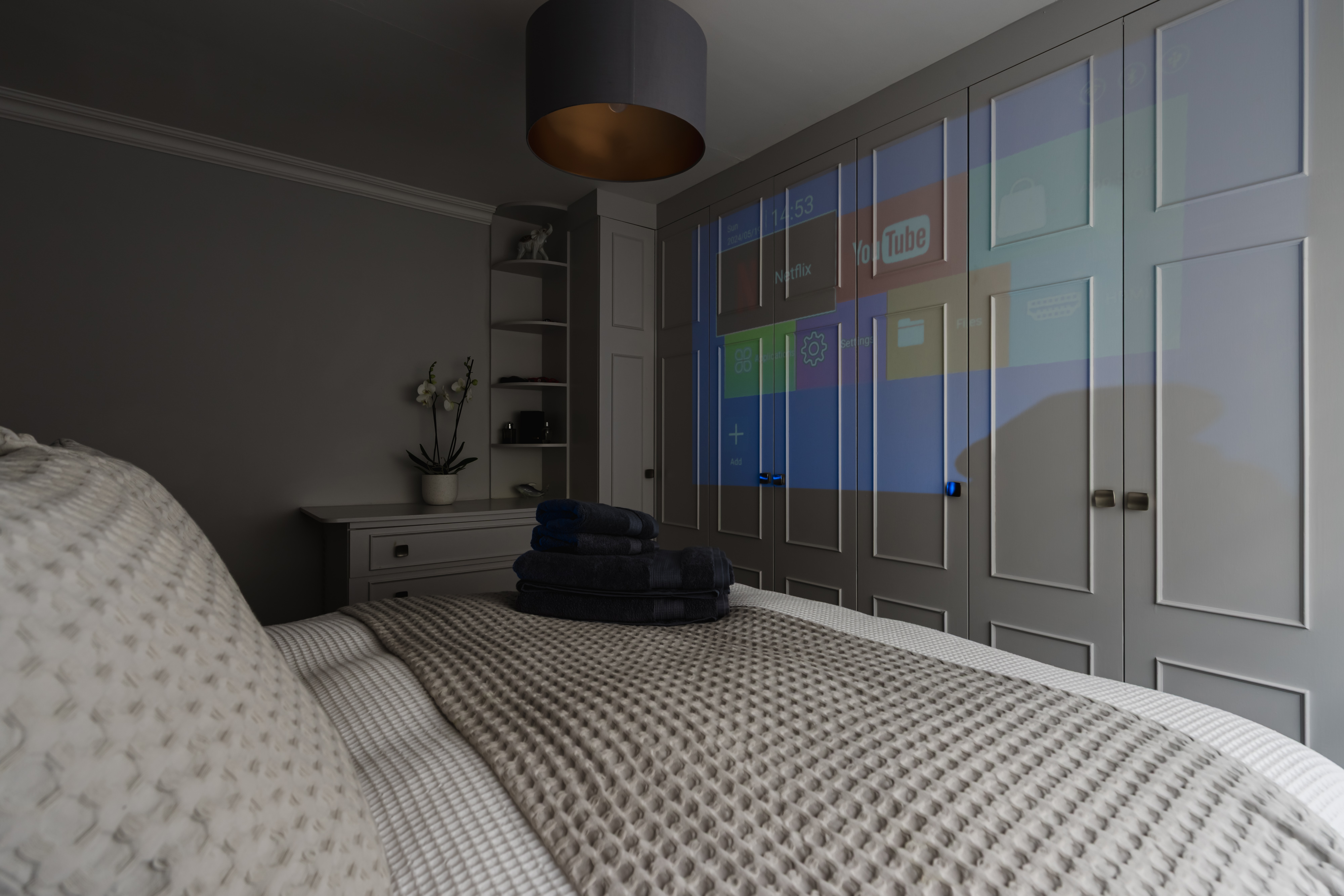 Hulton House master bedroom with double bed