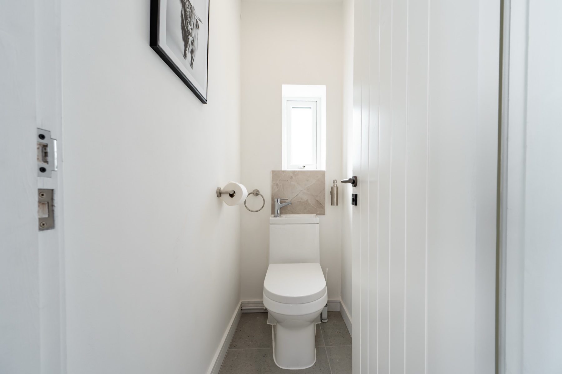 Lord Lodge downstairs WC with hand towel